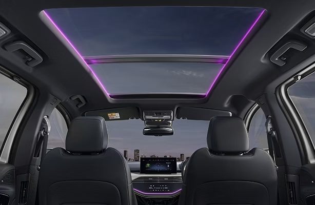 Voice-Assisted Panoramic Sunroof with Mood Lighting