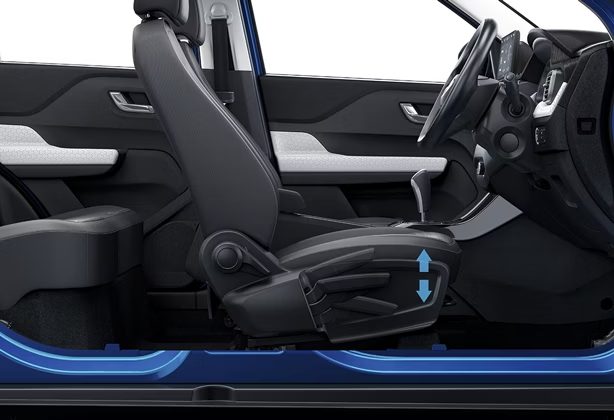 High Seating with Height-Adjustable Driver Seat